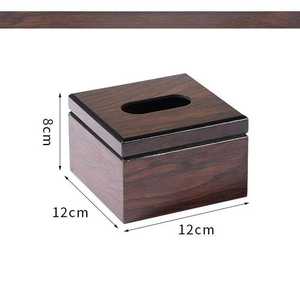 Caja de pañuelos de madera de diseño clásico, hecha a mano, impermeable, duradera, decorativa, con resorte, de Ali Fashion Art - Product Image 4