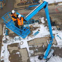 Plateforme élévatrice articulée diesel de 32 m de hauteur de travail, moteur CUMMINS, quatre roues motrices, autopropulsée