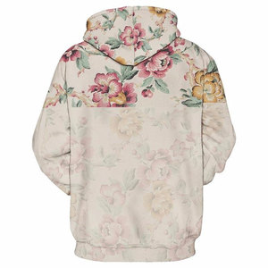 Sudadera con Capucha para Hombre, Estampado Floral, Manga Larga, Tejido de Punto, Estilo Primavera, Sin Forro, Impresión por Sublimación - Product Image 5