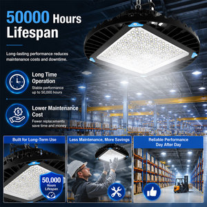 Projecteur LED UFO pour entrepôt IP66, boîtier en aluminium pour éclairage de plafond haut en centre logistique - Product Image 6