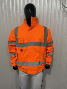 Chaqueta de trabajo personalizable de poliéster y forro polar para invierno, uniformes de seguridad, chaqueta de trabajo resistente al aceite - Product Image 6