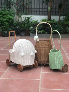Vietnamese Unique Rattan <b>Stroller</b> Traditional Design Baby Cribs <b>for</b> Bedroom and Living Room <b>for</b> Babies and Kids - Product Image 1