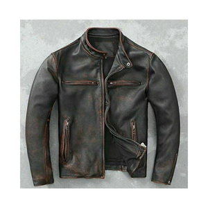 Premium Men's <b>Winter</b> <b>Waterproof</b> Leather <b>Jacket</b> Motorcycle Inspired Knitted Durable Stylish Everyday Fashion Wear - Product Image 6