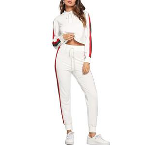 Conjunto Deportivo de 2 Piezas para Mujer, Sudadera con Capucha, Estilo Casual, Invierno, Color Sólido, Estilo Vintage, para Hacer Ejercicio - Product Image 1