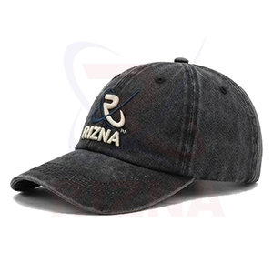 Casquette de baseball unisexe personnalisée OEM, haute qualité, logo brodé 3D, 6 panneaux, chapeaux de golf imprimés, logo personnalisé, effet délavé, faible MOQ, 100% personnalisable - Product Image 3
