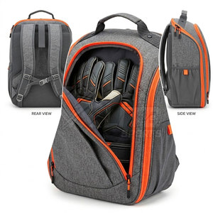 Sac de rangement compact pour gants de gardien de but en nylon de haute qualité, idéal pour l'entraînement de football, avec sangle de transport – Faible MOQ - Product Image 5