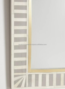 Espejo de Pared con Marco de Madera Moderno con Incrustaciones de Hueso, la Mejor Calidad de EXOTIC INDIAN ART - Product Image 4