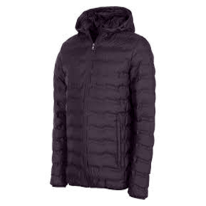 Men's Hooded Puffer Jacket Thick Warm Winter Coat Zipper Closure Solid Color Casual Style Windproof Polyester <b>Wadding</b> - Product Image 5