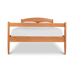 Wholesale Mid-Century Modern Solid Wood <b>Bed</b> | Arched Slab Headboard Round Tapered Leg <b>Bed</b> - Product Image 3