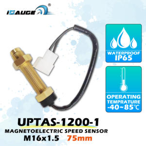 Sensor de velocidad magnetoeléctrico M16x1.5mm longitud 75mm Sensor de tacómetro de velocidad de rotación impermeable IP65 coche camión yate marino - Product Image 3
