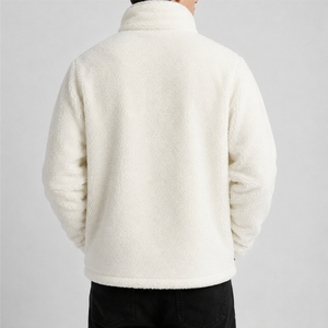 Chaqueta de Forro Polar Sherpa para Hombre, con Cierre Completo, Abrigo Cálido de Invierno, Forro Polar Suave, Acabado Liso, Cómoda, de Calidad, Hecha para Hombres - Product Image 2