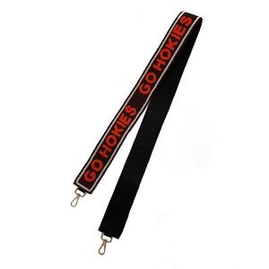 CRYSTAL CRAFT Sangle en ruban perlé rouge GO CHEFS, texte personnalisé en relief, accessoire de sac à main vintage, crochet métallique écologique - Product Image 2