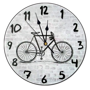 Horloge murale steampunk artisanale en bois de sapin avec engrenages en laiton - Vente en gros - Product Image 5