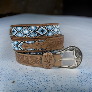 Casual Leather Women <b>Jean</b> <b>Work</b> Wear Belt Western Leather Stitching Tool Belt with Golden Buckle Lined Fancy Stitch Girls Belt - Product Image 2