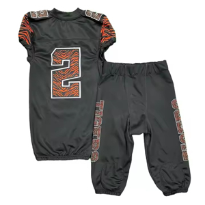 Ensemble d'uniformes de football américain personnalisés professionnels, haute performance, respirant, manches courtes, grande taille, écologique, personnalisable - Product Image 4