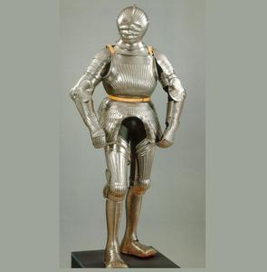 Armure complète en métal reproduite par un fabricant OEM, conçue pour la décoration médiévale et l'exposition éducative - Product Image 1