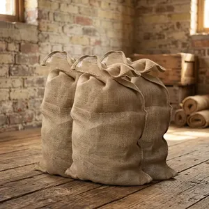 Sac en jute tissé écologique, robuste, pour le stockage, le transport et l'entreposage des produits agricoles, des céréales, du riz et du café - Product Image 4