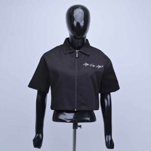 Camisa de Algodón de Primera Calidad con Cierre Personalizado, Diseño de Algodón con Estampado, Camisa Informal de Trabajo para Mujer - Product Image 1