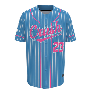 Custom Team Baseball Jersey Half Sleeve Button Up Uniform for Schools Clubs Leagues Personalized Logo <b>Name</b> Number - Product Image 1