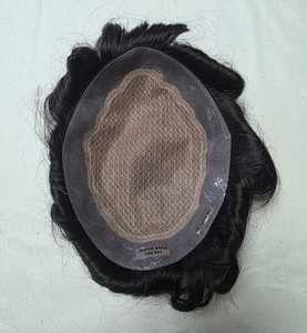 ท็อปเปอร์ผมชาย Taz Hair BD  วิกผมแท้แบบ Remy  ฐานผ้าไหม  ฐานลูกไม้ PU  ทรงผมตรง  เส้นผมธรรมชาติ  ผมอินเดีย  ขนาด 6x7 - Product Image 3