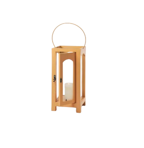 Farol de Madera con Forma de Mango, Decorativo, Estilo Rústico, Vintage, para el Hogar, Sala de Estar, Decoración Navideña, Decoración Rústica para Bodas - Product Image 2