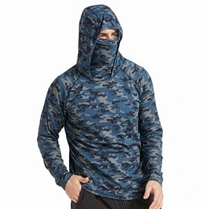 Camisetas de Pesca Personalizadas con Estampado Digital de Camuflaje, con Capucha, Protección UV, Talla Grande, Transpirables, Impermeables, Antibacterianas - Product Image 1