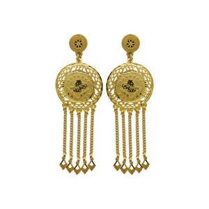 Juego de Joyería Largo Estilo Dubái Chapado en Oro de 14K, 18K, 24K al por Mayor, Diseño Turco, Joyería de Moda, Joyería Rellena de Oro, Oro Joyería - Product Image 4