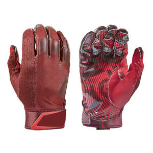 Guantes de Fútbol Americano de Cuero Transpirable, Diseño Ligero, Ajuste Cómodo, Textura de Alto Agarre, Movimiento Flexible para el Día del Partido y Uso Diario - Product Image 1