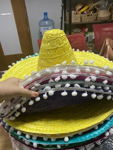 หมวกทรงโซมเบรโรสานมือจากเวียดนาม ลายทางหลากสีสัน สไตล์เม็กซิกัน เหมาะสำหรับธุรกิจ แฟชั่น ฤดูร้อน ชายหาด ท่องเที่ยว ตกปลา กีฬา - Product Image 3