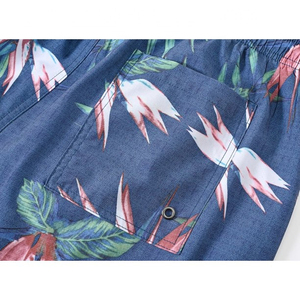 Custom Logo Summer Cropped Fit <b>Men's</b> Polyester Mesh <b>Shorts</b> XS/XS Denim Washed Printed Workout Streetwear Featuring Pockets - Product Image 4