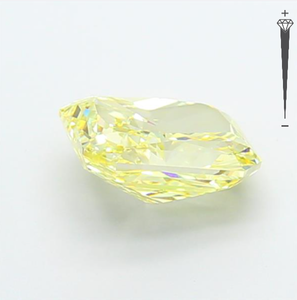 Diamant de laboratoire certifié IGI, taille radiant, 2,71 carats, couleur jaune intense fantaisie, clarté VVS2, CVD LG 792671992, ROYAL GEMS FOR JEWE - Product Image 2