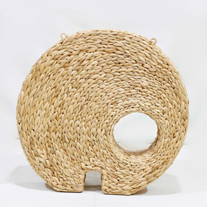 Handwoven Boho <b>Wall</b> Decor Factory Direct Handmade Seagrass Water Hyacinth Home Decoration Vietnam - Product Image 5