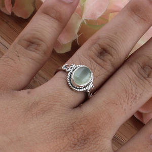 Bague en pierre de lune blanche naturelle en gros, argent sterling 925, classique, artisanale, pierres précieuses, bagues de mariage pour femmes, pierre de naissance de juin - Product Image 2