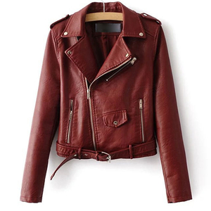 New Breathable Latest Design Fashionable High Quality <b>Women</b> Leather <b>Jacket</b> Luxury Short Sign Industry Blouson <b>Spring</b> Quick Dry - Product Image 2