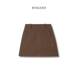 CV751 Mini-jupe trapèze taille haute ceinturée pour femme, respirante, sous marque privée, fournisseur - Product Image 3