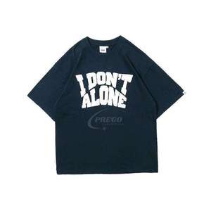 Nouveau T-shirt personnalisé avec logo brodé de haute qualité, effet vieilli, 100% coton, avec patch en chenille pour homme, super vente - Product Image 3