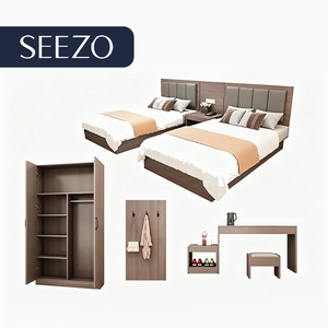 Fournisseur de mobilier hôtelier OEM, ensemble de meubles de chambre d'hôtel de luxe 3, 4, 5 étoiles, ensemble de chambre double pour appartement, chambre d'hôtel avec <span class=keywords><strong>matelas</strong></span> - Product Image 2