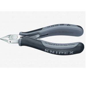 Knipex 4.5" ESD Electronics Diagonal Cutters Pointed Flat Head w/ Small Bevel - MultiGrip - Product Image 2