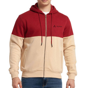 Vente flash : sweat à capuche zippé pour homme, écologique, respirant, avec poche, matière douce de haute qualité, polyester/coton, hiver, 2 pièces - Product Image 1