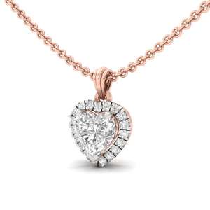 Colgante Solitario de Diamante Cultivado en Laboratorio con Corte Corazón, Brillo Eterno, Chapado en Oro de 10K, Certificado GIA, Joyería Étnica, Regalo Especial para Mujer - Product Image 3