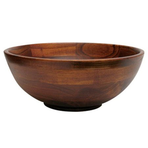 Premium Handmade Acacia Wood Serving Bowl Round Salad and Fruit Bowl for Home Hotel and Restaurant Use Sustainable Tableware - Product Image 1