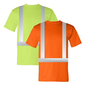 Camisetas reflectantes de seguridad para trabajadores de la construcción, camisetas de trabajo con cinta reflectante, camisetas de seguridad para trabajadores de la construcción. - Product Image 4
