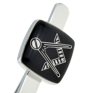 Pince à cravate maçonnique, symbole carré et compas, accessoire élégant pour homme, cadeau de la franc-maçonnerie, pour membre de loge, tenue de cérémonie, costume - Product Image 5