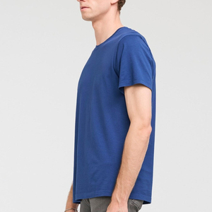 T-shirt décontracté pour homme, coupe slim, style streetwear rétro personnalisé, manches courtes, coton léger, motif uni, taille oversize. - Product Image 4