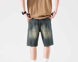 Nouveaux shorts en jean pour hommes, best-sellers, respirants, de luxe, décontractés, lavés, personnalisés, pour l'été, avec poches, style sport décontracté - Product Image 4