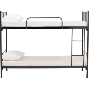 เตียงสองชั้นเหล็กสีดำสำหรับหอพัก อพาร์ทเมนต์ โรงแรม และโรงเรียน - Product Image 5