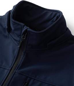 Custom Soft Shell <b>Jacket</b> Removable Hood Windproof <b>Waterproof</b> Mens Hooded Windbreaker <b>Jacket</b> Fleece Lined For Men Full Zipper - Product Image 3