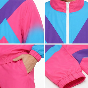 Men's Quick Dry Windbreaker Tracksuit Full Zip Jacket with Comfortable <b>Athletic</b> Pants for Running and Training Wholesale Price - Product Image 5