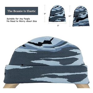 Vintage Ribbed Knit Beanie-Unisex Winter <b>Warm</b> <b>Hat</b> Soft Stretch Spandex/Cotton Minimalist Streetwear Essential - Product Image 4