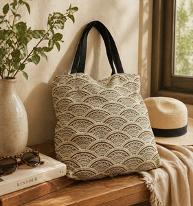 Premium Linen <b>Tote</b> <b>Bag</b> | Reusable Eco-Friendly Shopping <b>Bag</b> with Long Handles, Natural <b>Fabric</b> Market <b>Bag</b> for Everyday Use - Product Image 6